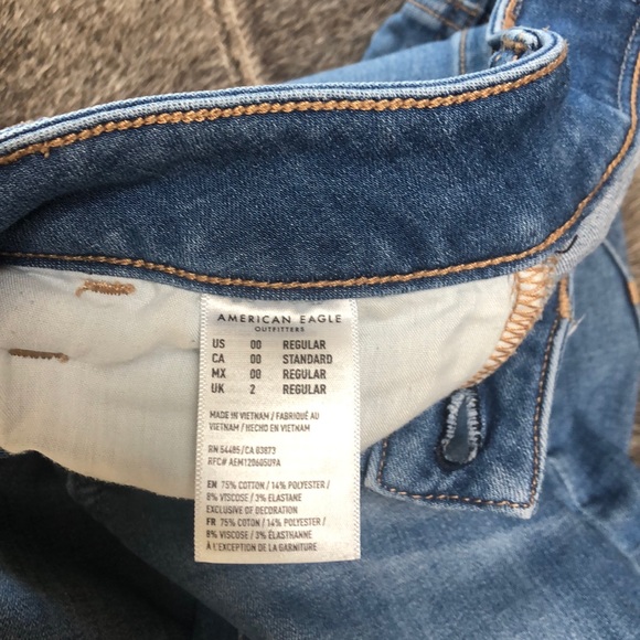 Light blue American eagle jeans double zero - Picture 3 of 4